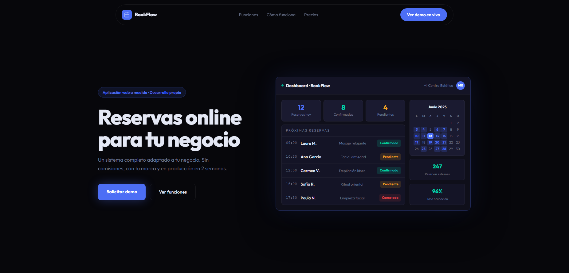 Aplicación Web · Sistema de Reservas